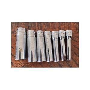 Snap-on Tools STM 7pc Sockets Deep Well 6pt 3/16-1/2 USA STM6/7/8/10/12/14/16